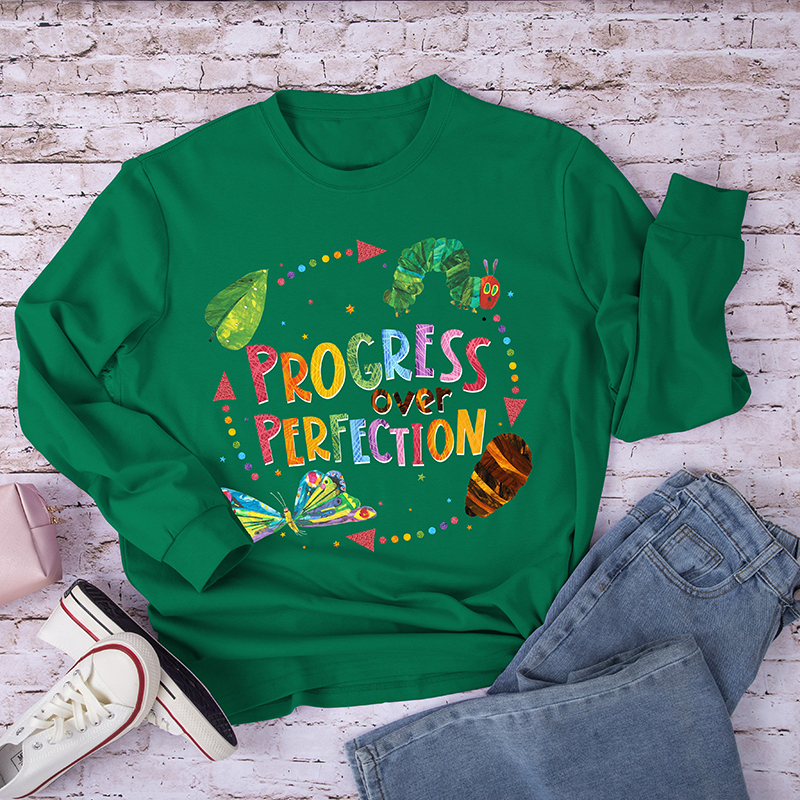 Progress Over Perfection Long Sleeve T-Shirt