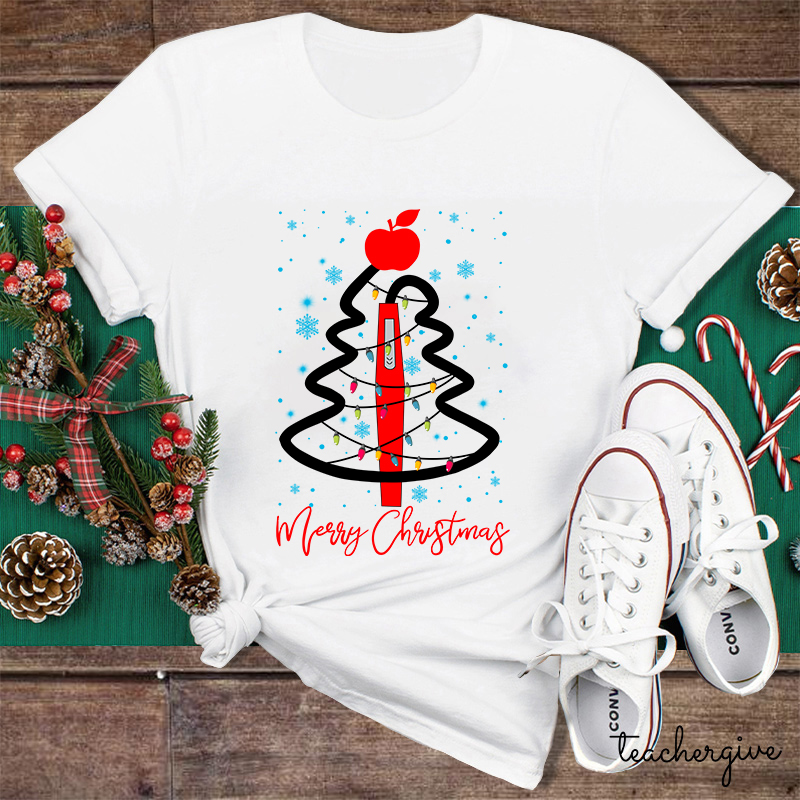 Merry Christmas Have A Nice Day Teacher T-Shirt