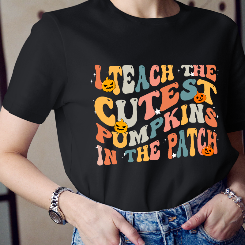 Sparkling Stars I Teach The Cutest Pumpkins In The Patch T-Shirt
