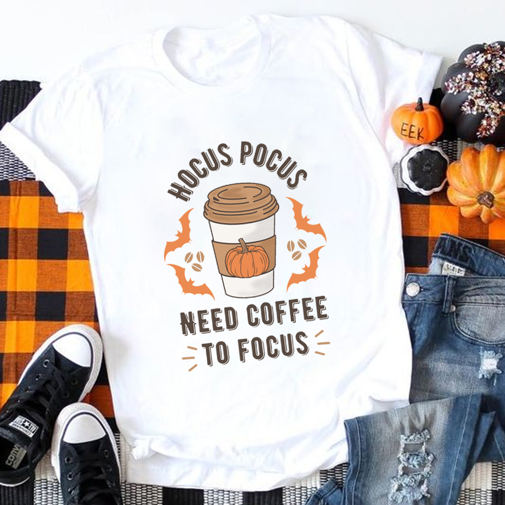 Hocus Pocus  Need Coffee To Focus T-Shirt
