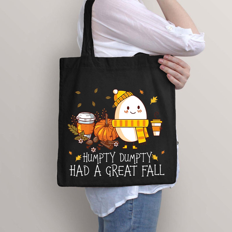 Humpty Dumpty Had A Great Fall Halloween Tote Bag