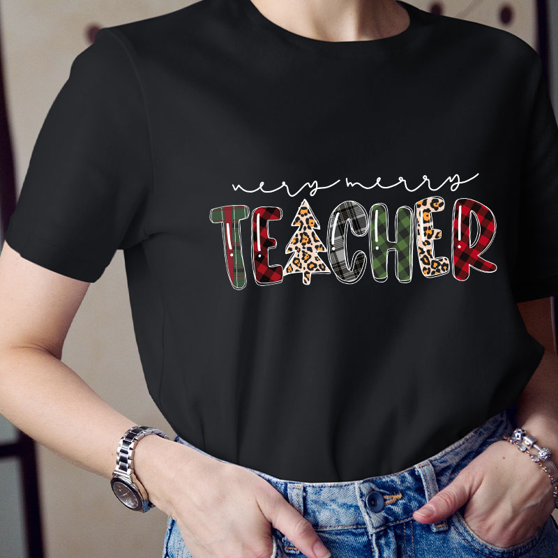 A Very Merry Teacher Teacher T-Shirt