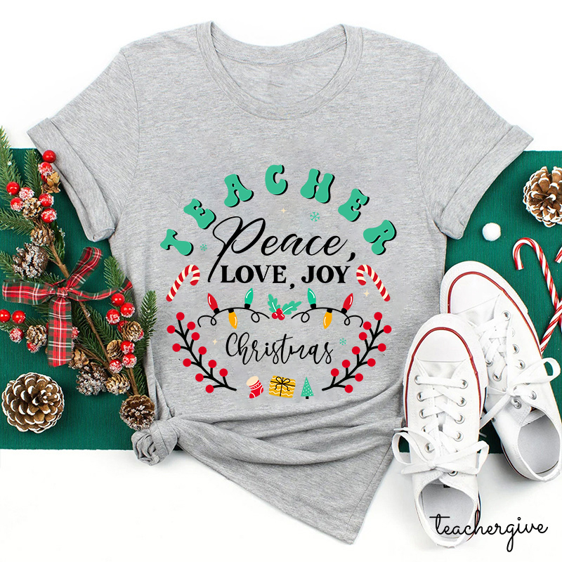 May Peace And Happiness Be With You Always Teacher T-Shirt