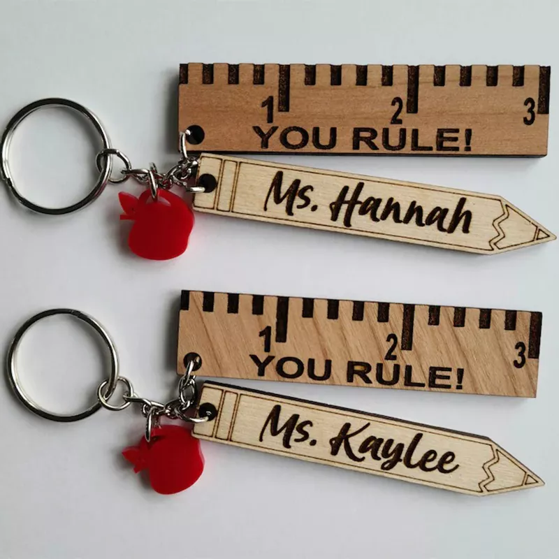 Personalized Teacher Gift Keychain