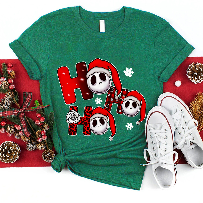HO HO HO The Nightmare Before Christmas Teacher T-Shirt