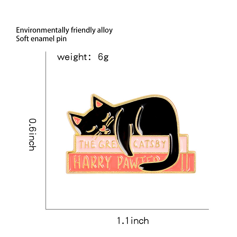 Cute Little Lazy Cat Pin