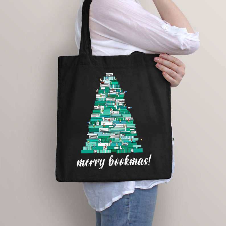 Merry Bookmas Tote Bag