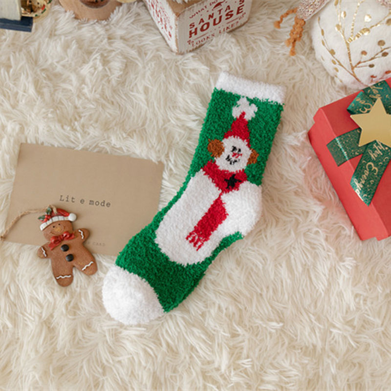 Cute Furry Striped Socks Teacher Socks