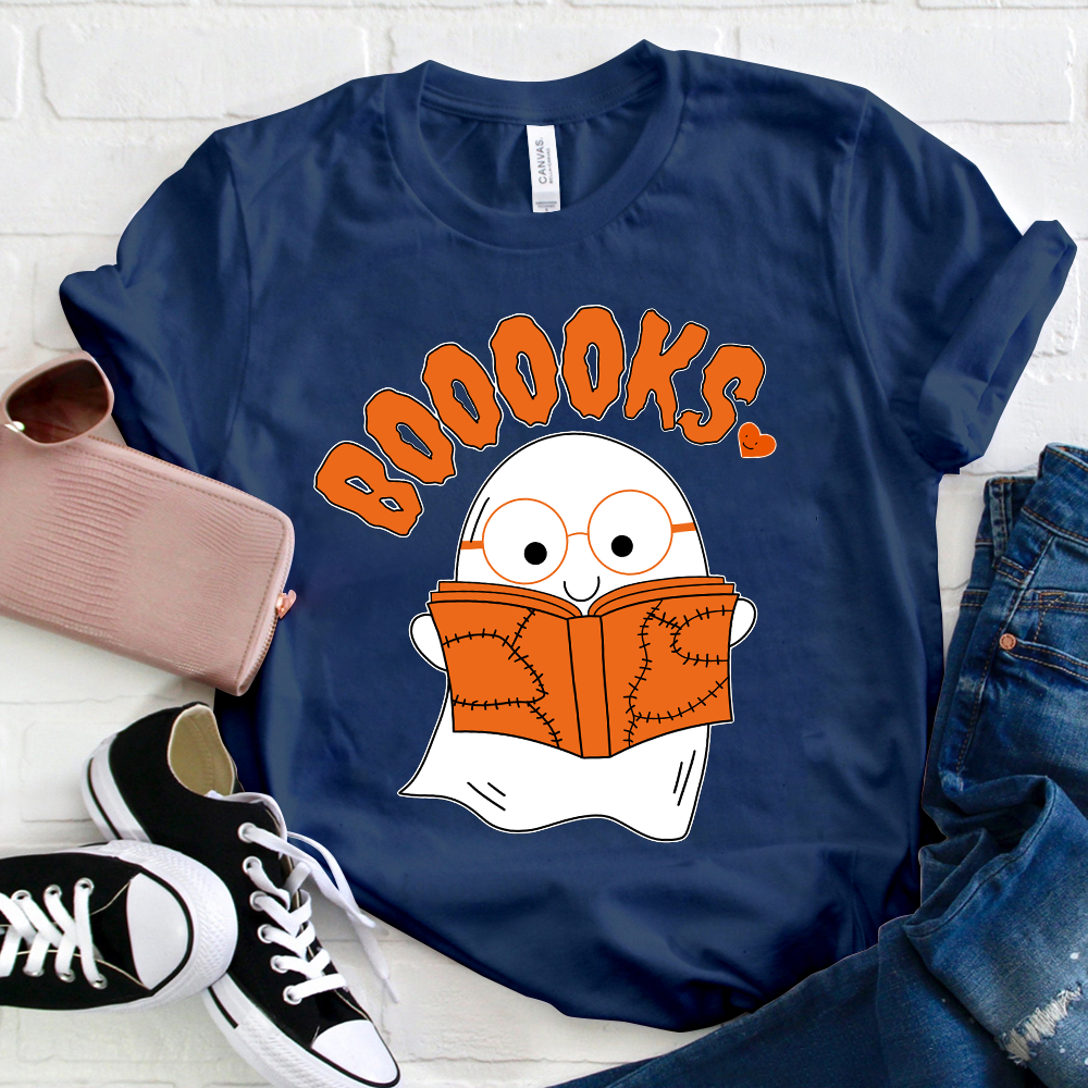 Booooks Cartoon T-Shirt
