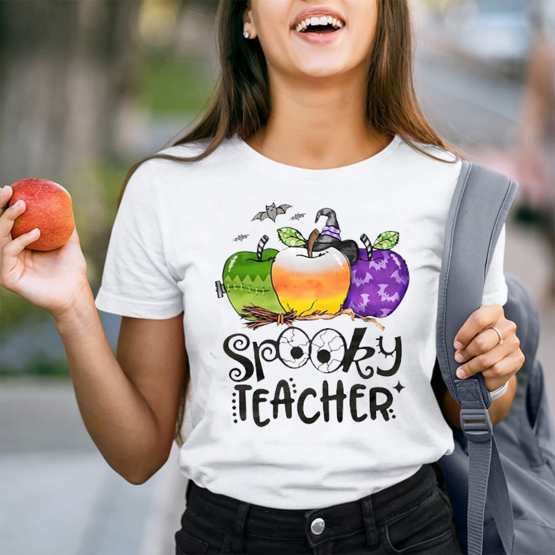 Poison Apple Spooky Teacher T-Shirt