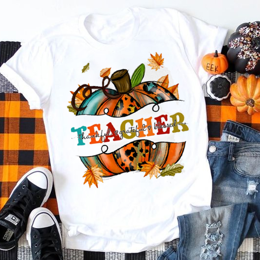 Pumpkin Teacher T-Shirt
