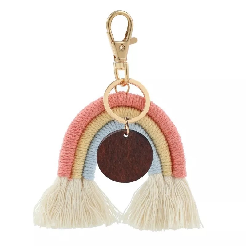 Personalized Teacher Rainbow keychain