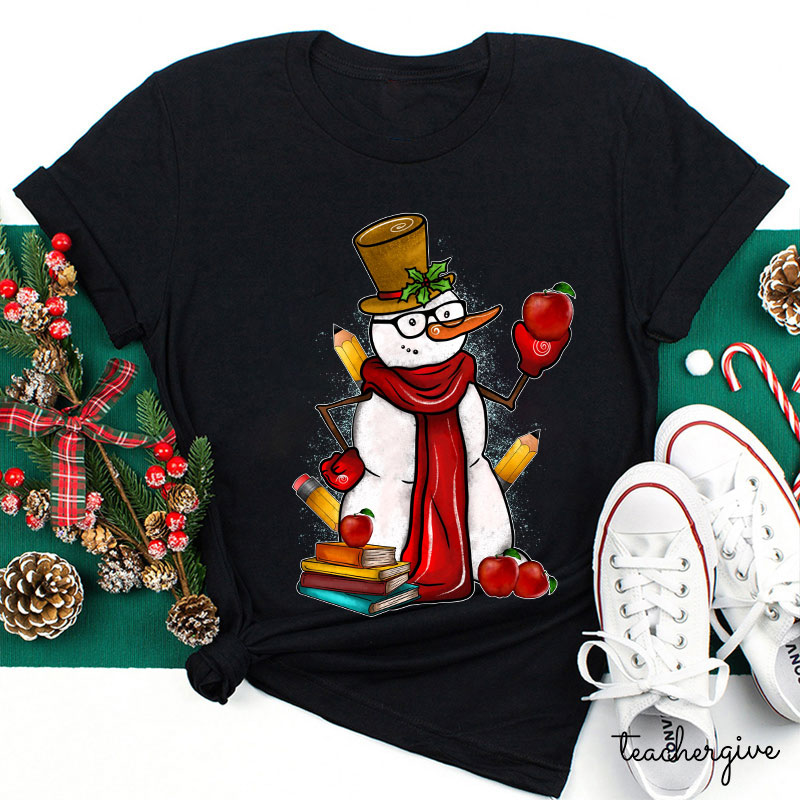 Come And Learn With The Snowman Teacher T-Shirt