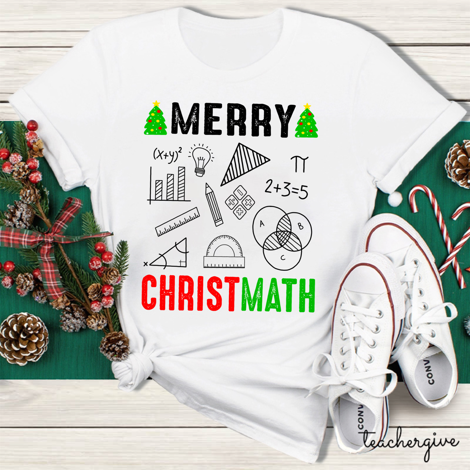 Merry Christmath Math Teacher T-Shirt