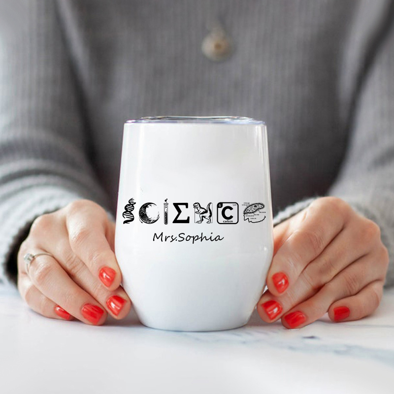 Personalized Science Lover  Wine Tumbler