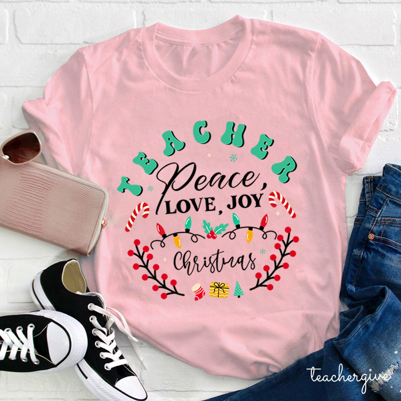 May Peace And Happiness Be With You Always Teacher T-Shirt