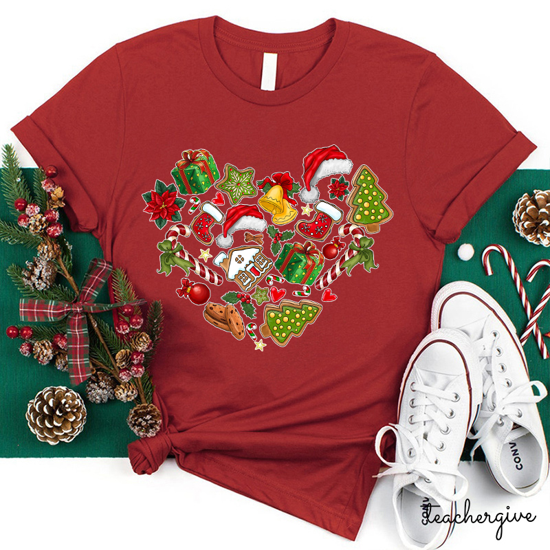 I Love Everything About Christmas Teacher T-Shirt