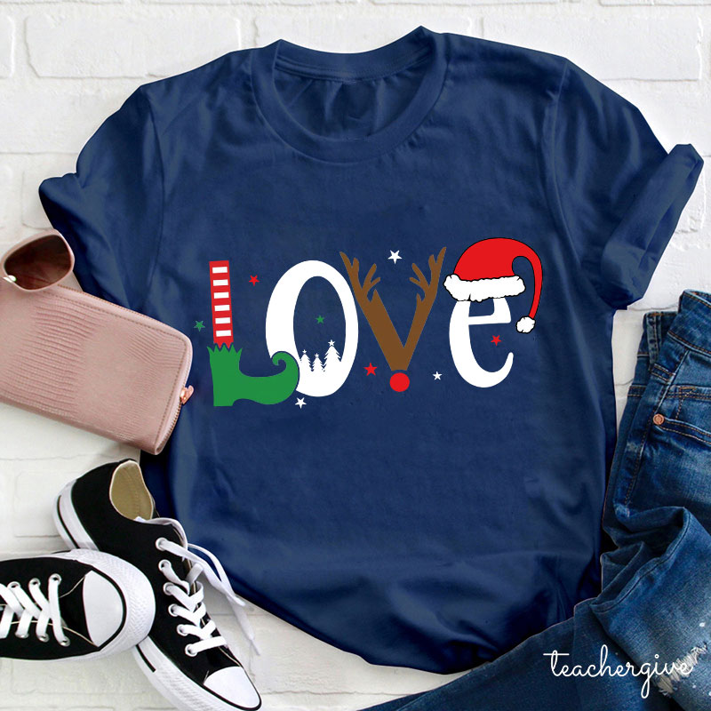 I Love Christmas Teacher T-Shirt