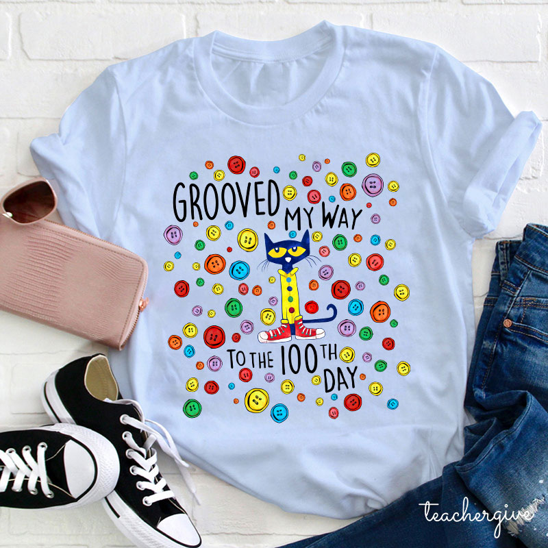Gooved My Way To The 100th Day Teacher T-Shirt
