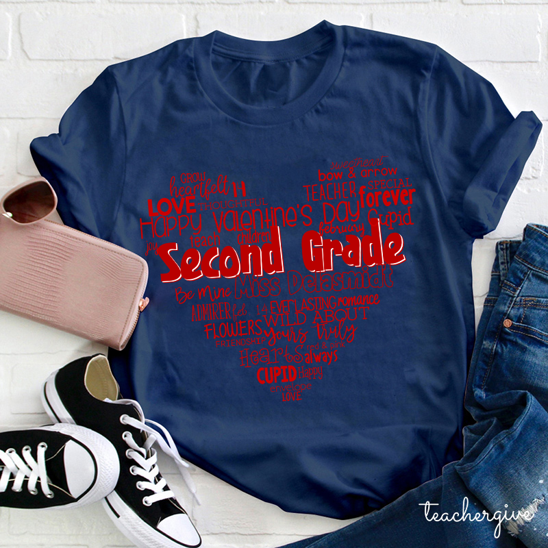 Personalized Teacher's Valentine's Day Teacher T-Shirt
