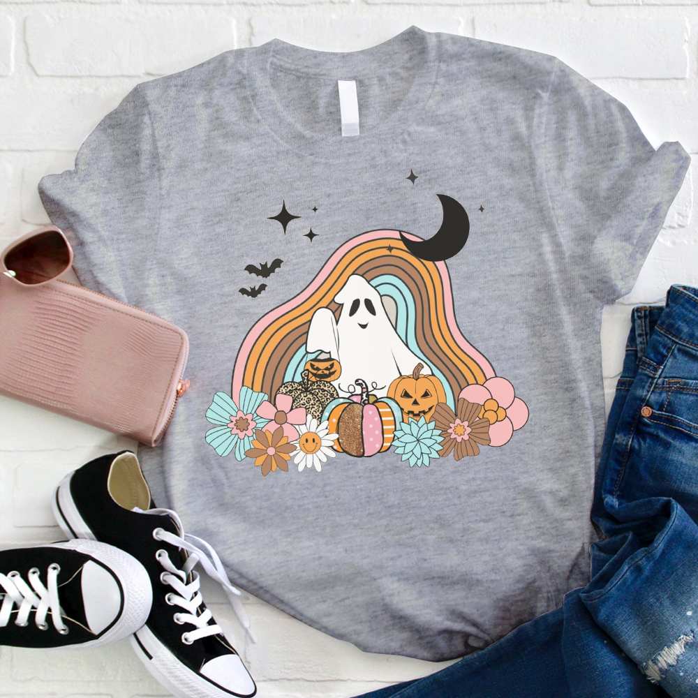 Halloween Night With A Ghost T-Shirt