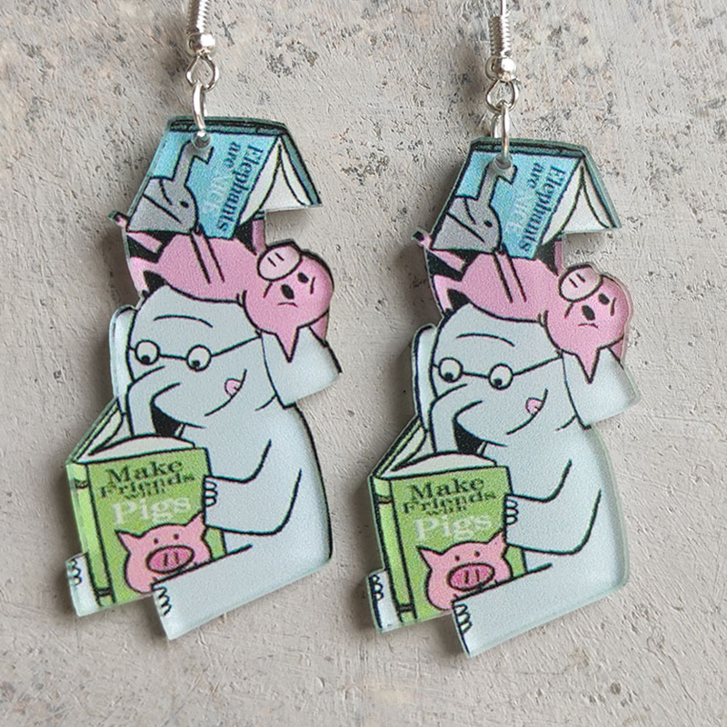 Elephant Picture Book Earrings