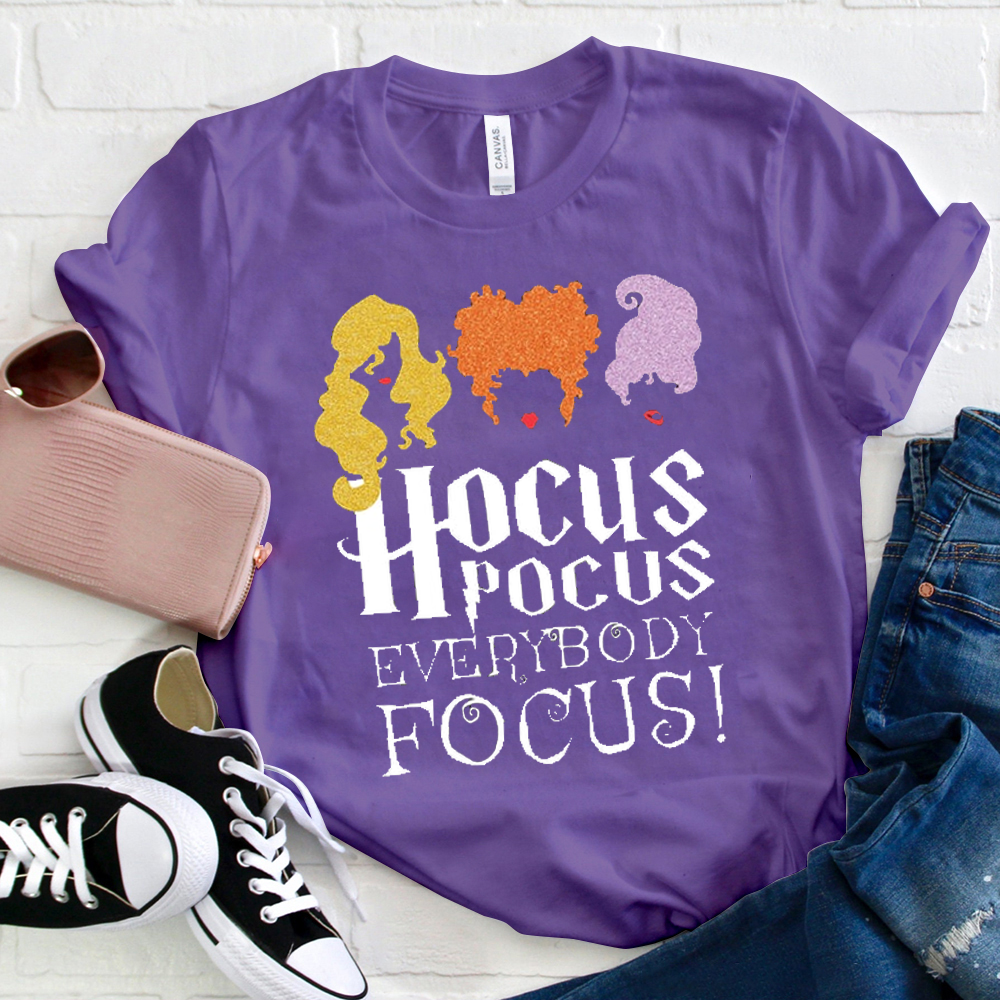 Hocus Pocus Everybody Focus Witch T-Shirt