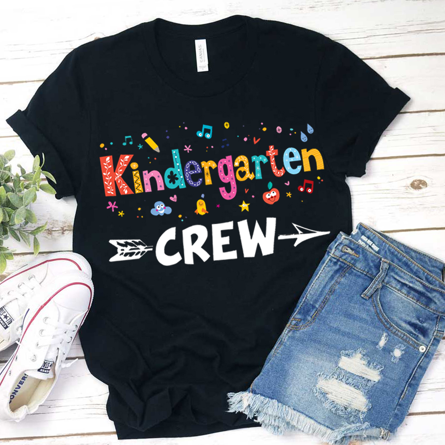 Kindergarten Crew T-Shirt Sale-Teachersgram