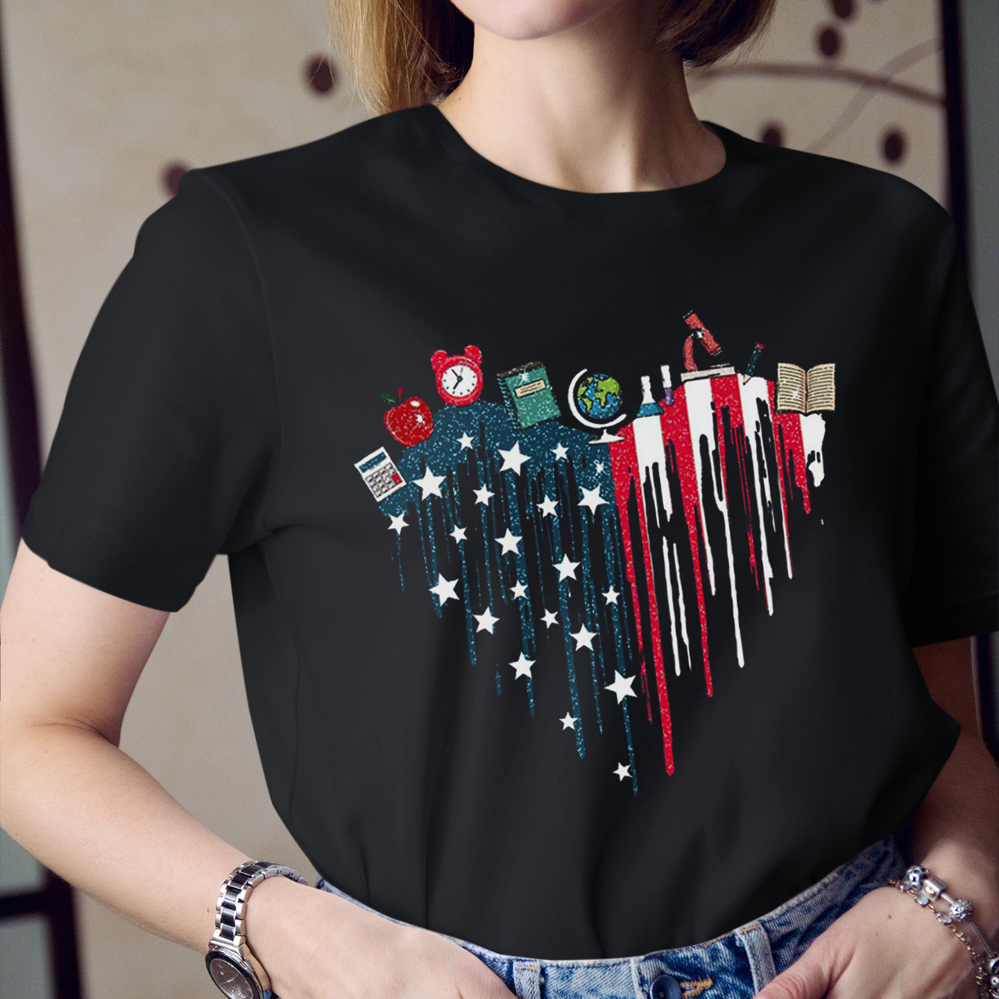 Stationery And Heart  America T-Shirt