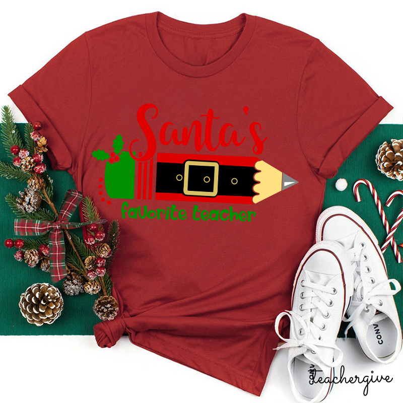 Santa's Favorite Teacher T-Shirt