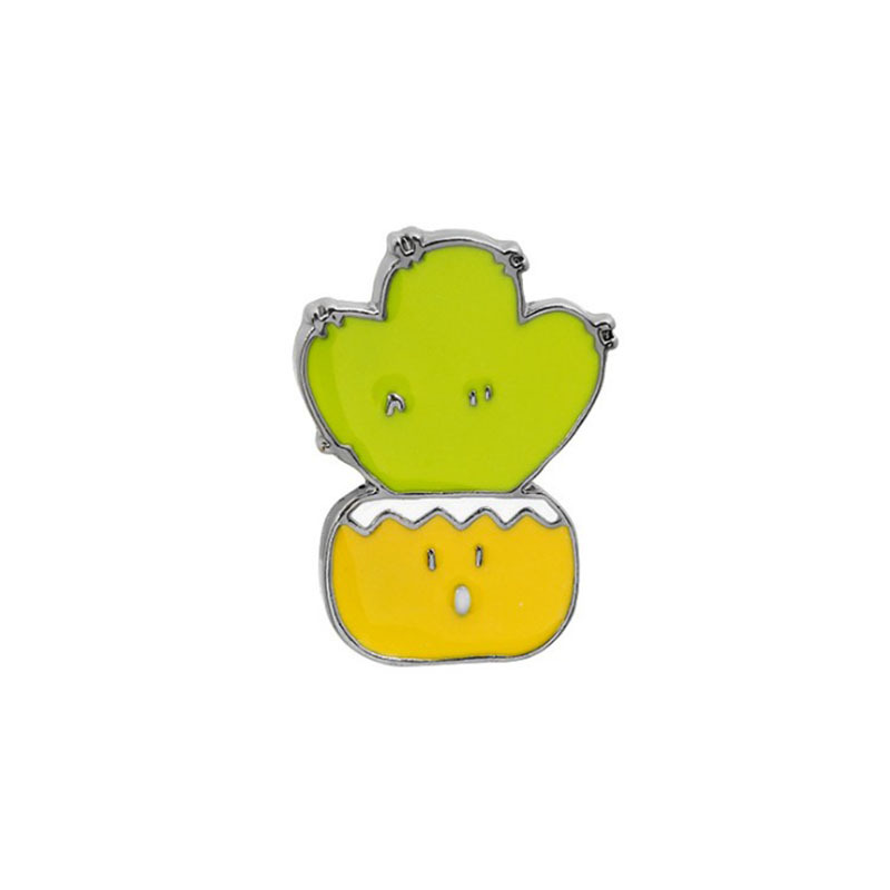Cute Cactus Flowers Pin Set
