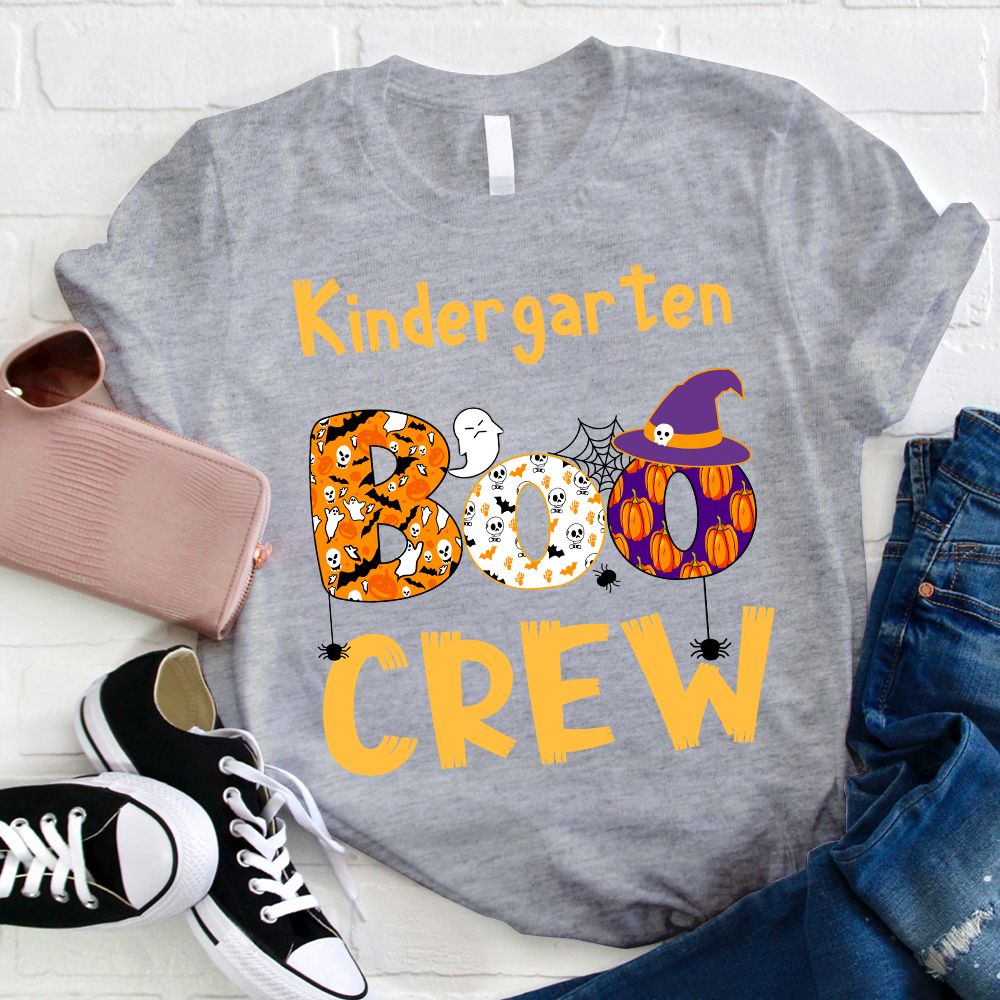 Personalized Kindergarten Boo Crew T-Shirt