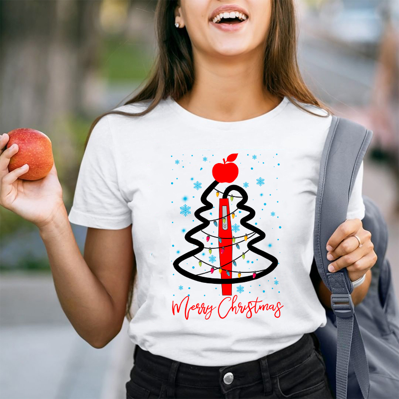 Merry Christmas Have A Nice Day Teacher T-Shirt