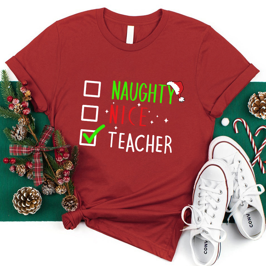 Naughty Nice Teacher T-Shirt