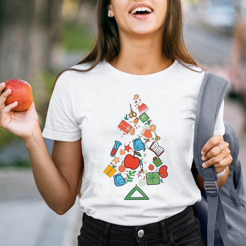 Christmas Tree Teacher T-Shirt