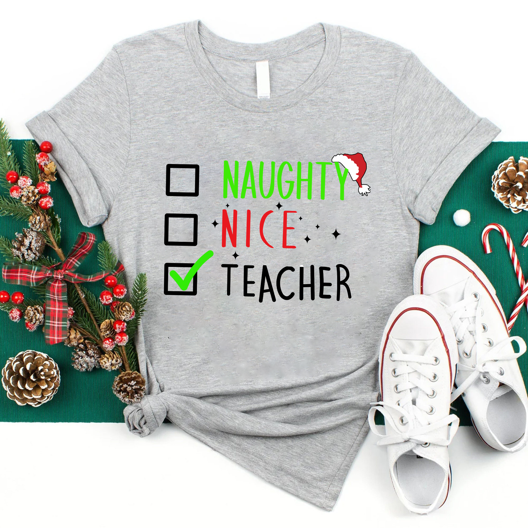 Naughty Nice Teacher T-Shirt