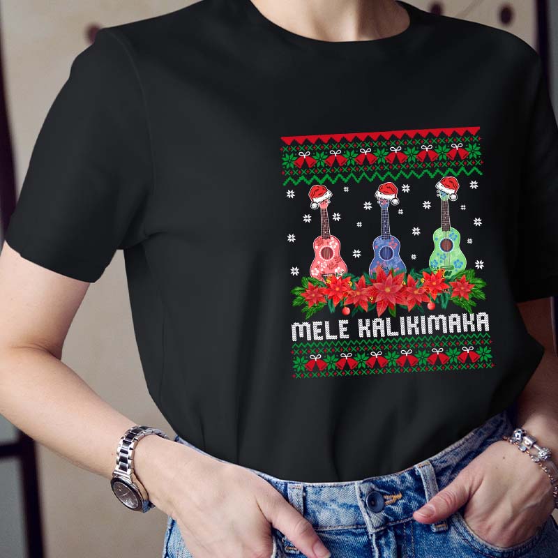 Mele Kalikimaka  Teacher T-Shirt
