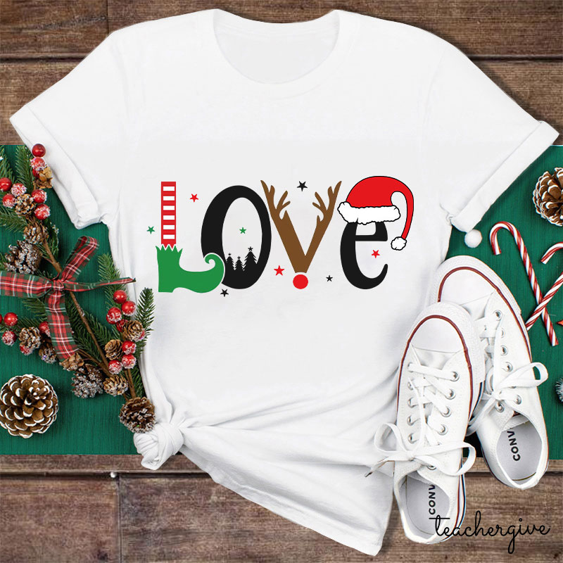 I Love Christmas Teacher T-Shirt