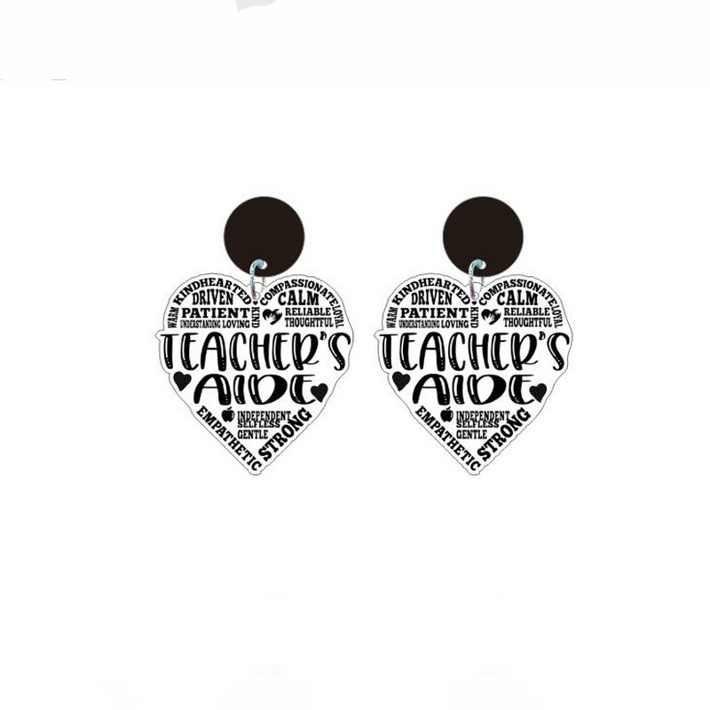 Black Heart Earrings