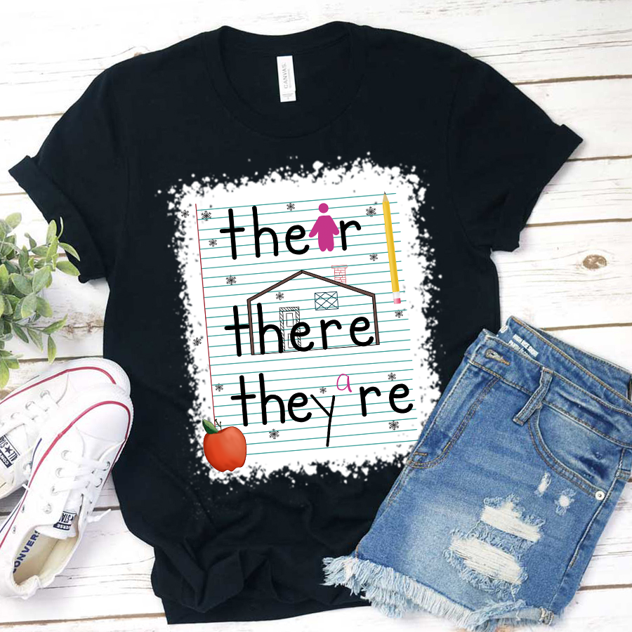Their There They Are Book T-Shirt