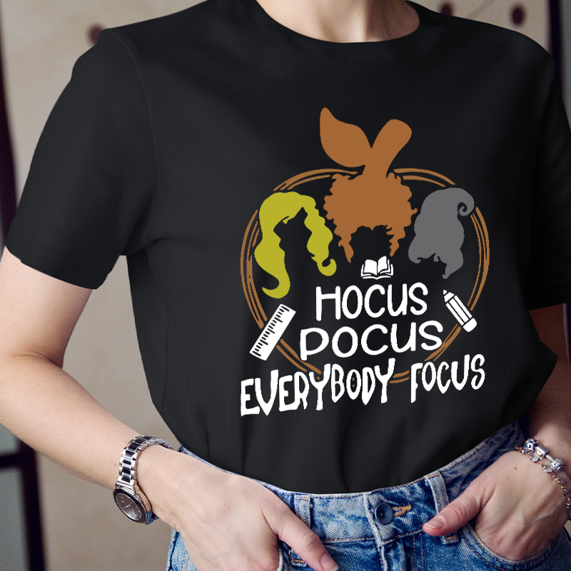 Hocus Pocus Everybody Focus Witch T-Shirt