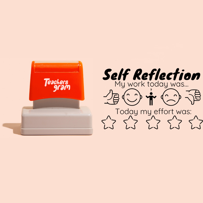 Self Reflection Large Rectangle Stamp