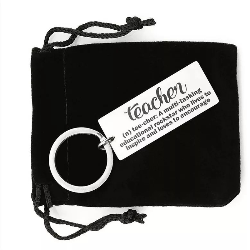 Personalized New Teacher Appreciation Gift Keychain