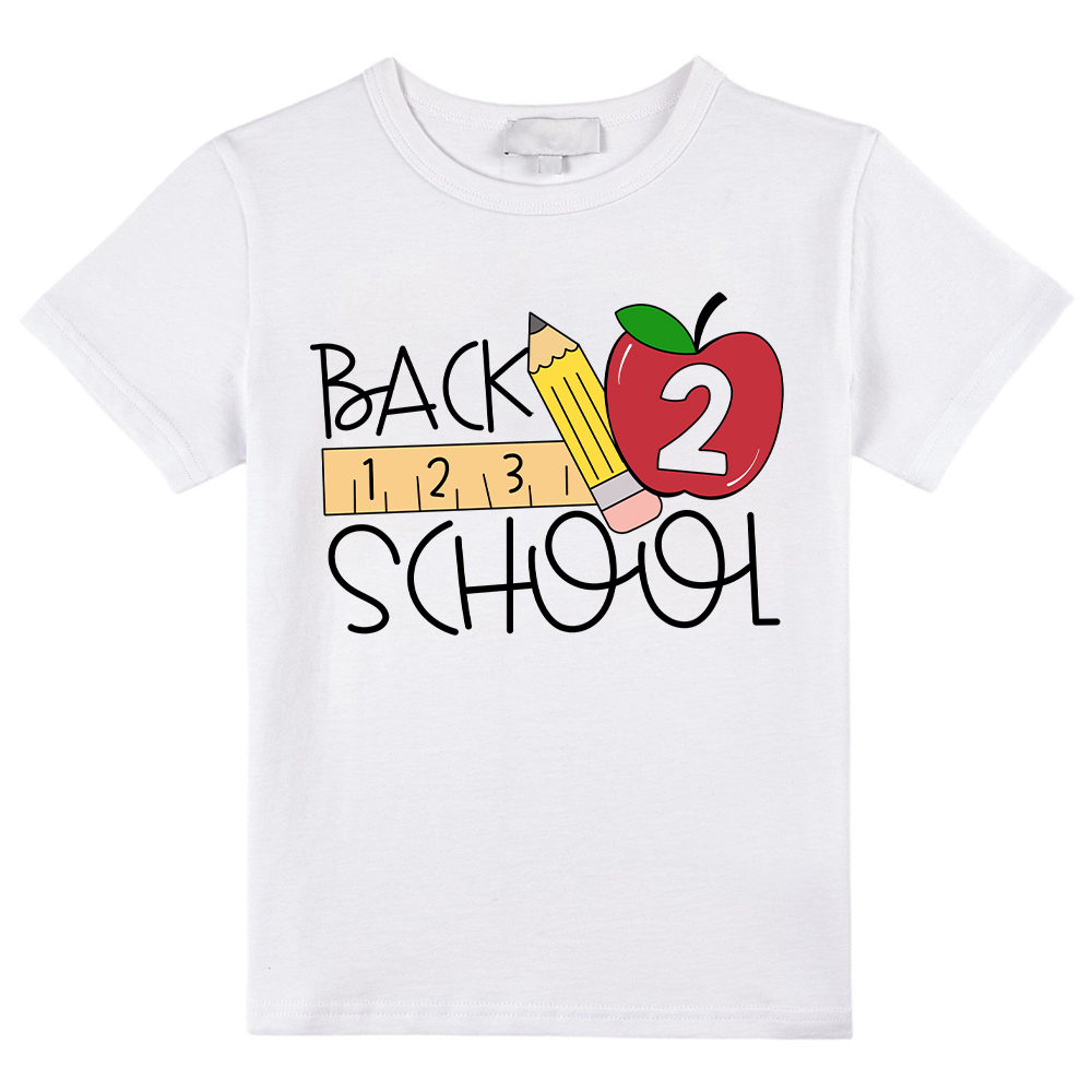 Back School 2 Pencil Kids T-Shirt