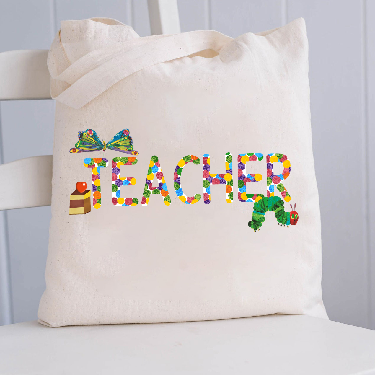 Teacher Butteflies Tote Bag