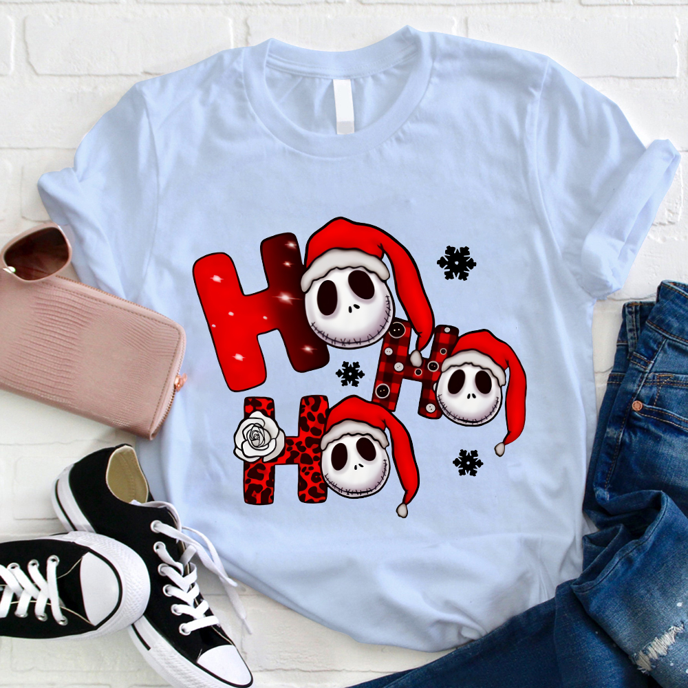 HO HO HO The Nightmare Before Christmas Teacher T-Shirt