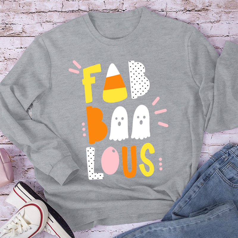 Fab Boo Lous Happy Sunny Vibes Long Sleeve T-Shirt