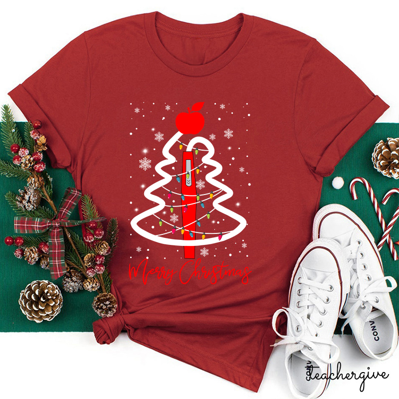 Merry Christmas Have A Nice Day Teacher T-Shirt