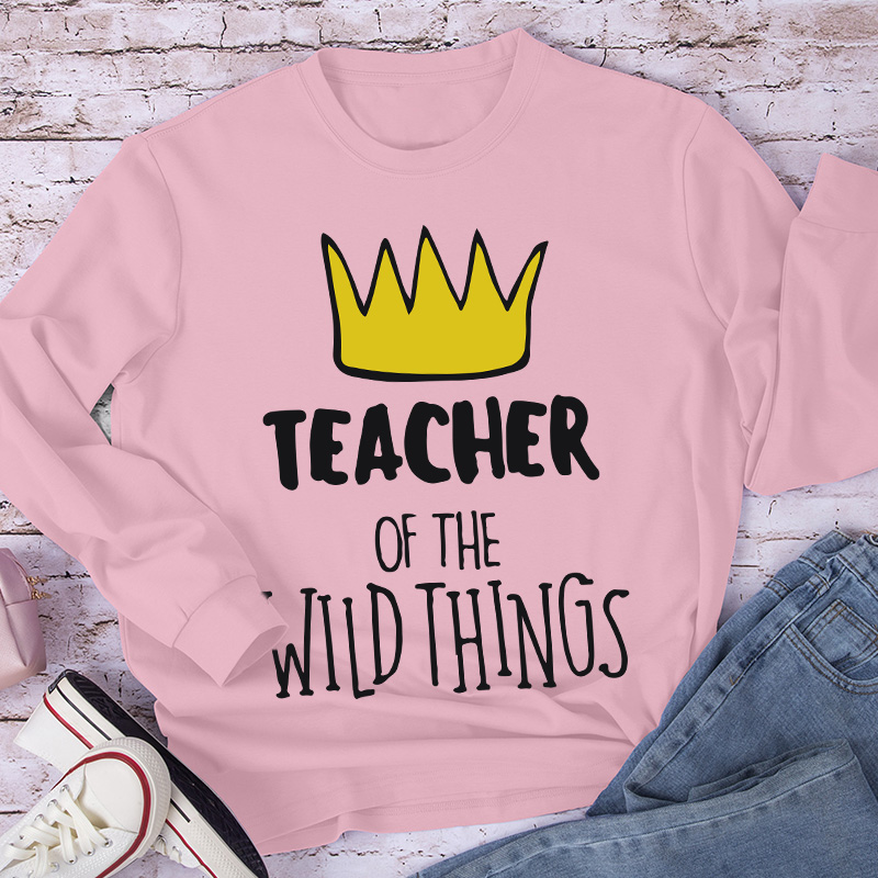 Teacher Of The Wild Things Crown Long Sleeve T-Shirt