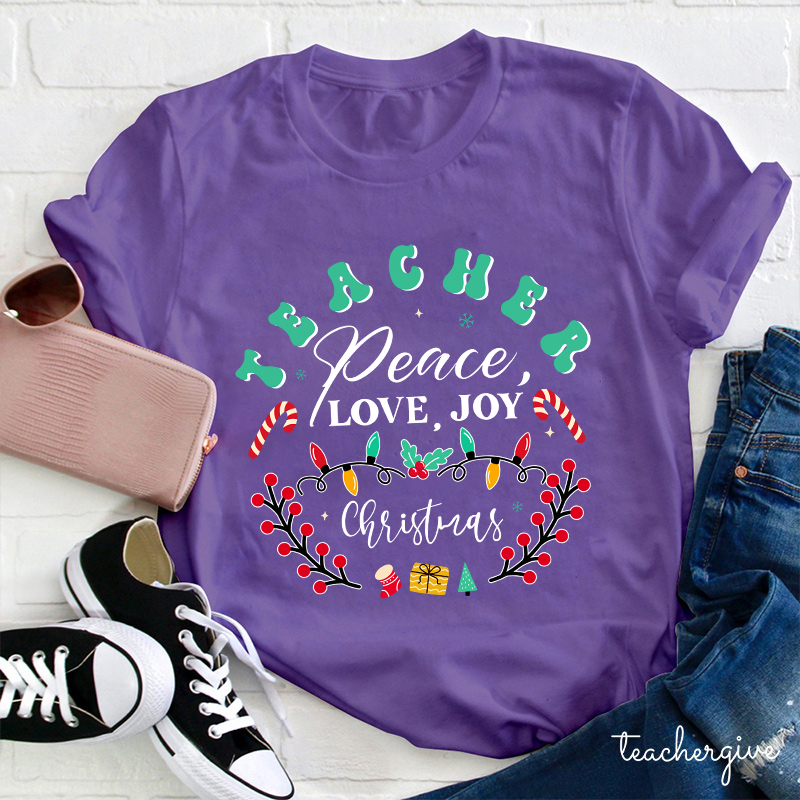 May Peace And Happiness Be With You Always Teacher T-Shirt